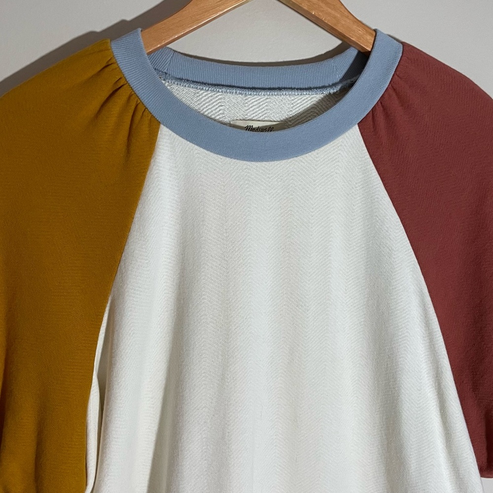 Madewell Puff Sleeve Sweatshirt Tee - Picture 4 of 7